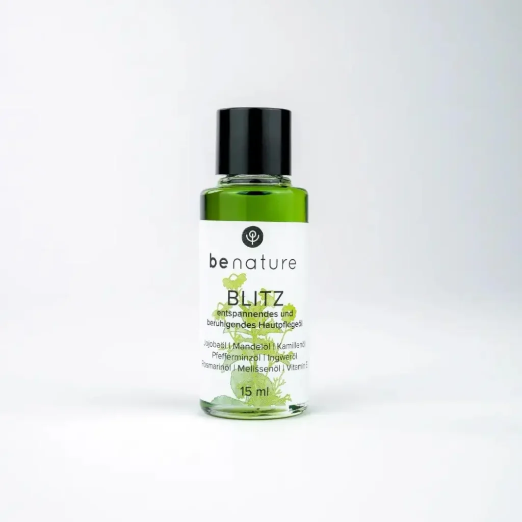 benature Naturkosmetik für mehr Wohlbefinden: Bio Hautöl Blitz bei Spannungskopfschmerzen