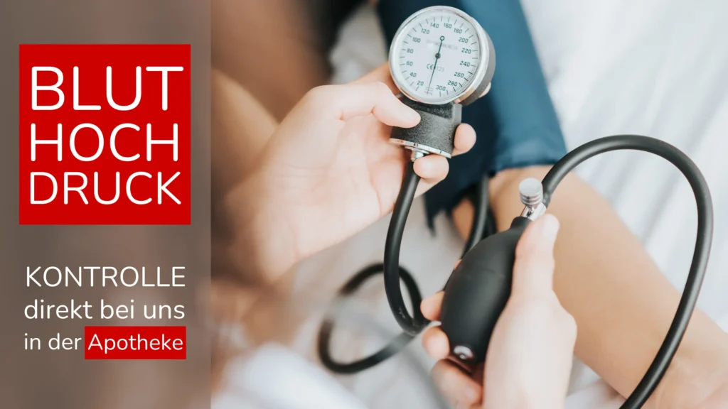 kostenlose Blutdruckmessung in der Sempt Apotheke Erding bei diagnostiziertem Bluthochdruck