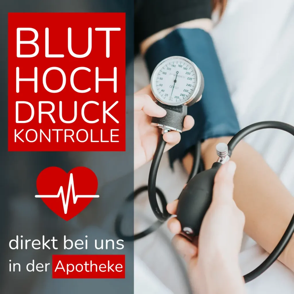 Terminvereinbarung: kostenlose Blutdruckmessung in der Sempt Apotheke Erding bei diagnostiziertem Bluthochdruck