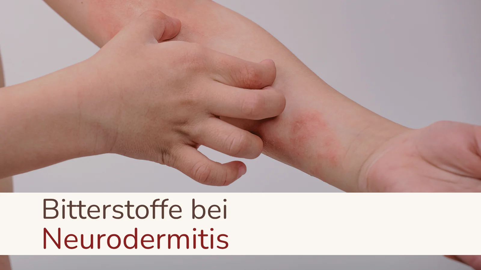 Kinderarm mit Neurodermitis